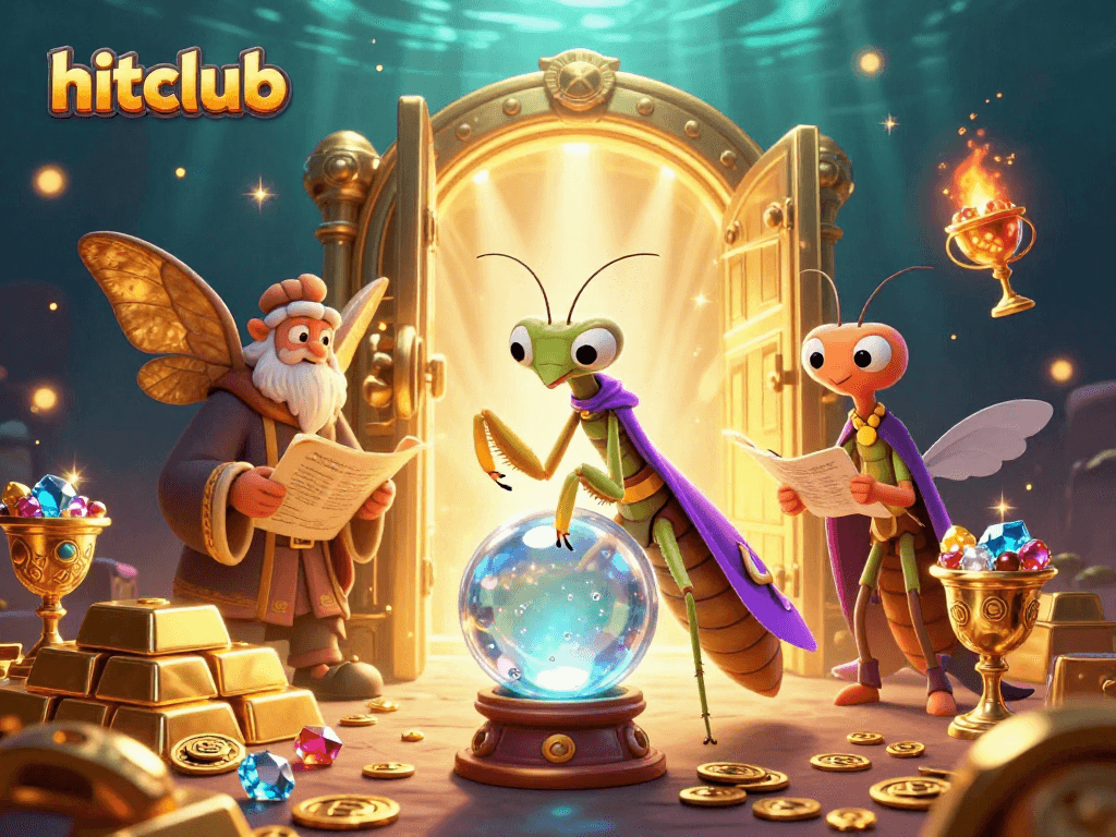 Experience thrilling wins at hitclub with an enchanting scene of fortune, treasure, and luck.