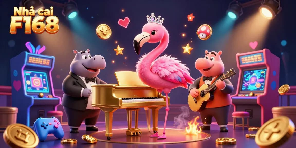 Experience the thrill at Nhà cái F168 casino, with colorful games and lively characters.