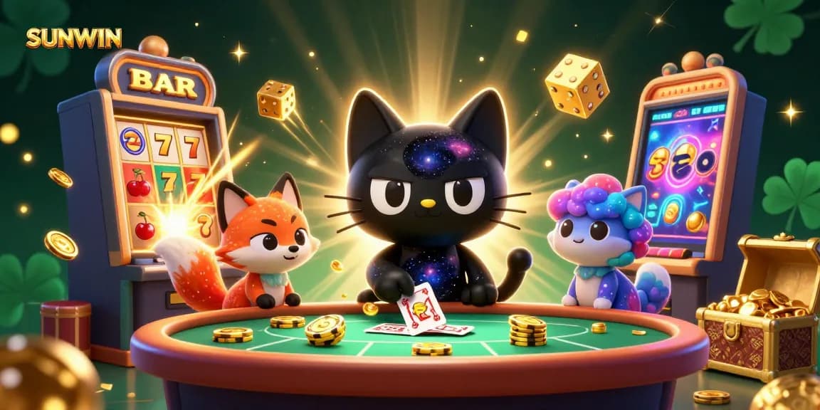 Engage with SUNWIN's thrilling gaming experience at a vibrant cosmic casino.