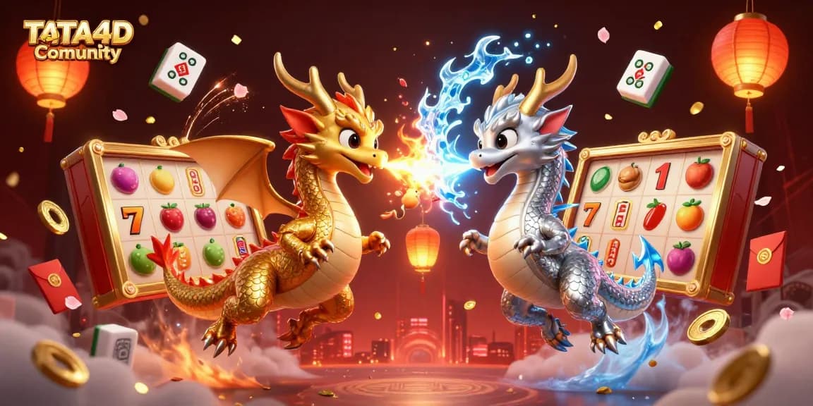 Engage in dynamic gameplay with TATA4D Comunity, featuring a vibrant casino scene.