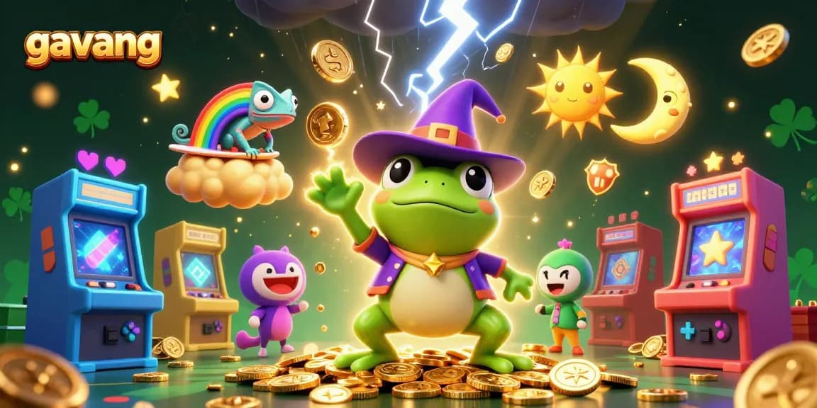 Experience the thrill of gambling with gavang's vibrant gaming scene of cartoon wizardry.