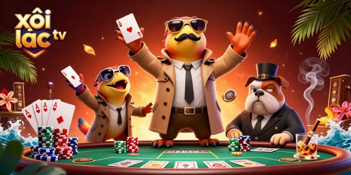 xôi lạc tv prepares for VIP casino entry with raptors in trench coat and a bulldog bouncer watching