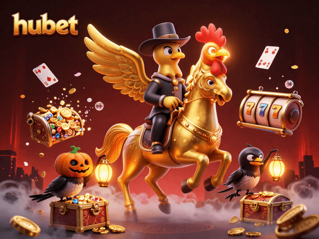 Engage with the vibrant hubet casino experience featuring a golden rooster, energetic gameplay, and rich visuals.