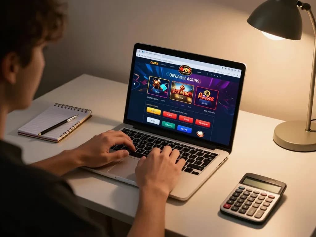 Engaging in strategic gaming on Af88 com from a cozy home setup with focused ambiance.