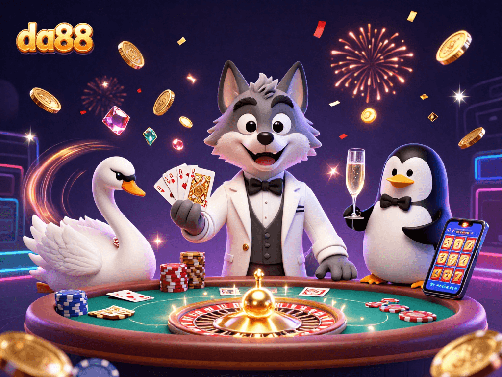 Experience thrilling baccarat action with da88 featuring charismatic characters and dazzling casino elements.
