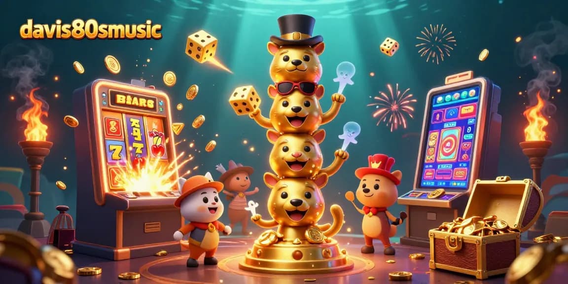 Spin the jackpot with davis80smusic's lively casino totem scene, bursting with colors and excitement.