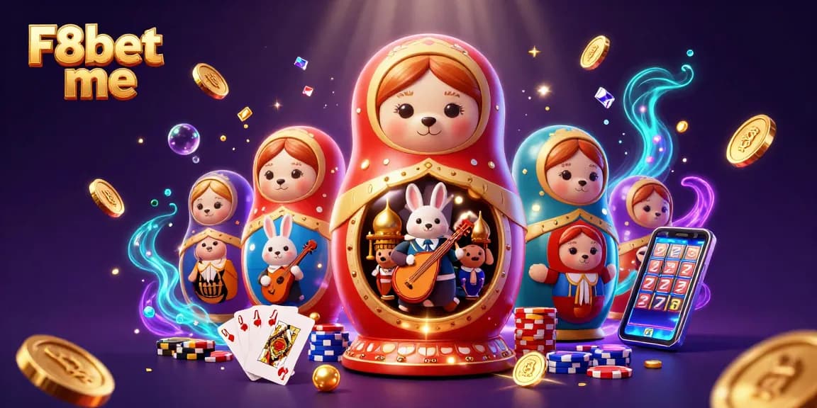 Experience exhilarating fun at F8bet me with vibrant casino dealers, spinning wheels, and sparkling gems.