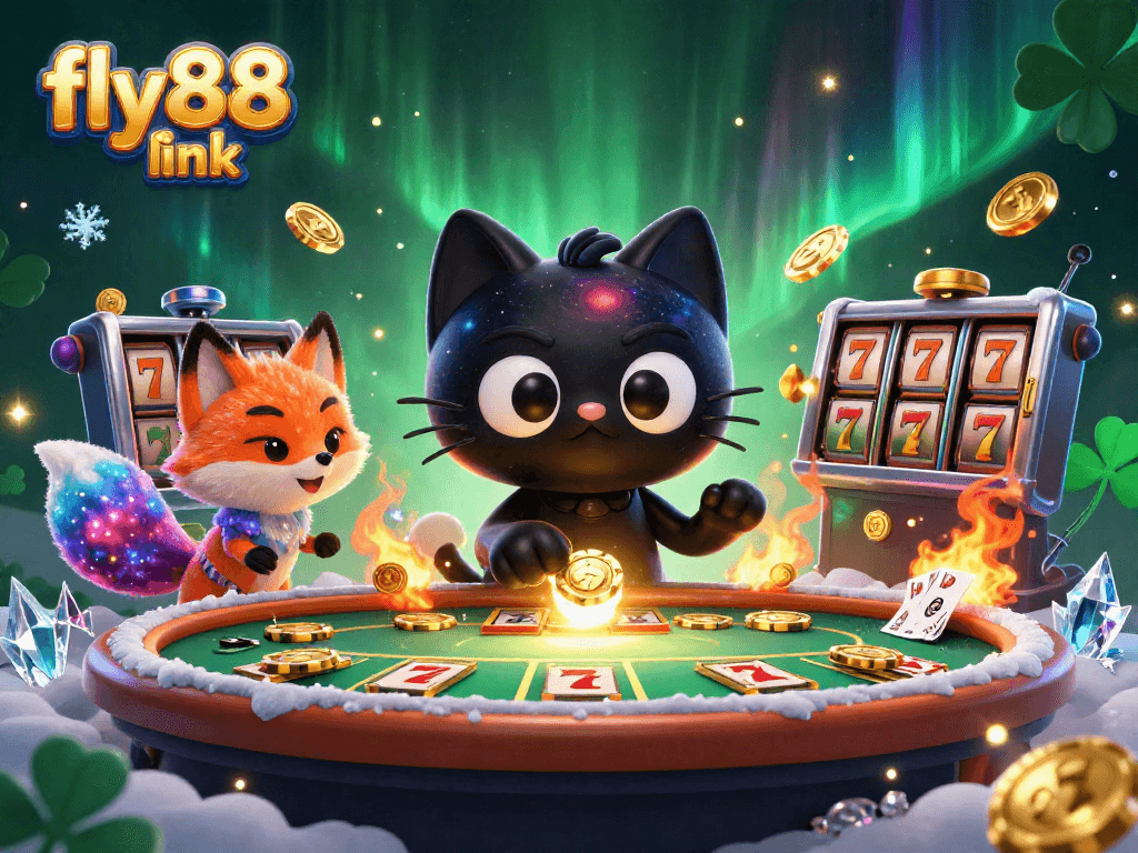Spin the reels with fly88 link in a vibrant cosmic casino atmosphere.