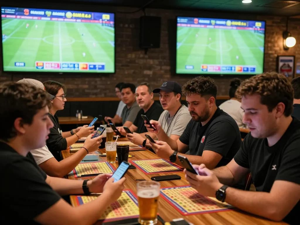 Fans enthusiastically placing bets during a sporting event at MM88.