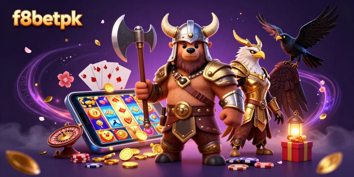Win big with f8betpk's thrilling gaming experience featuring vibrant 3D characters and rich casino elements.