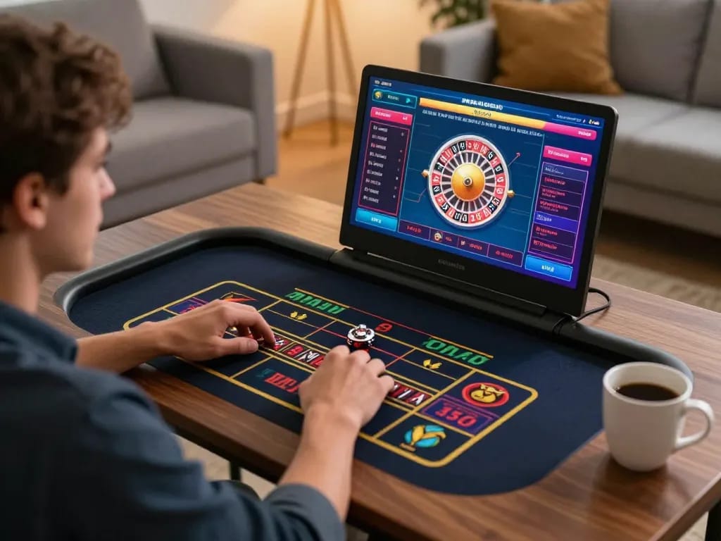 GG88 online player engaging with roulette game for strategic betting.
