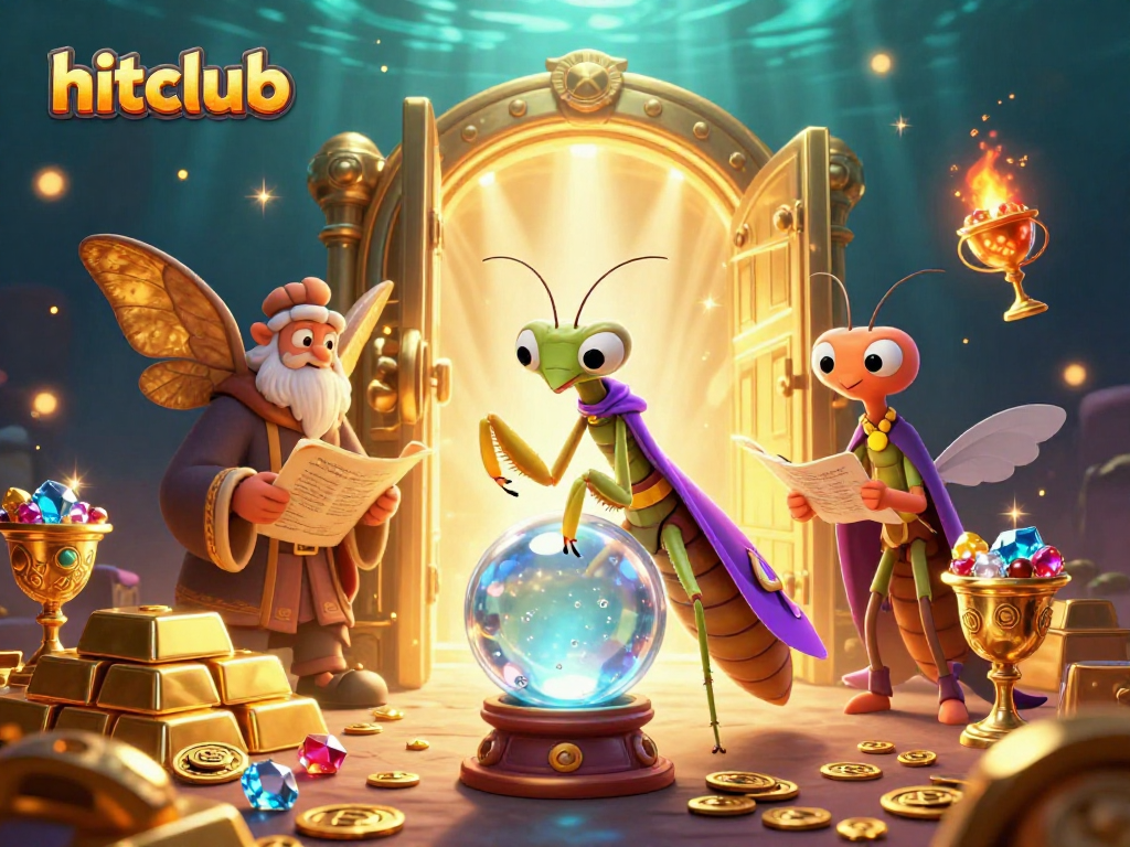 Experience thrilling wins at hitclub with an enchanting scene of fortune, treasure, and luck.