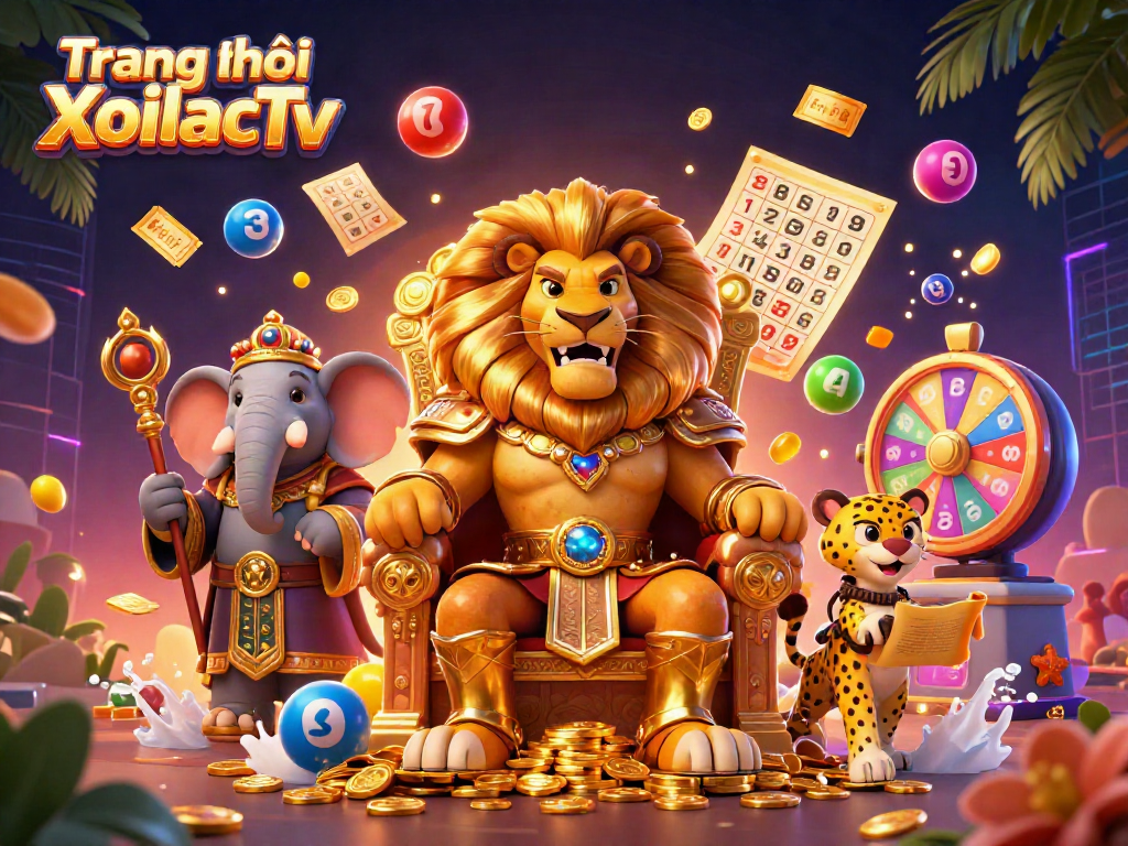Experience the excitement of Trang chủ XoilacTv with vibrant lottery elements bringing luck and joy to the scene.