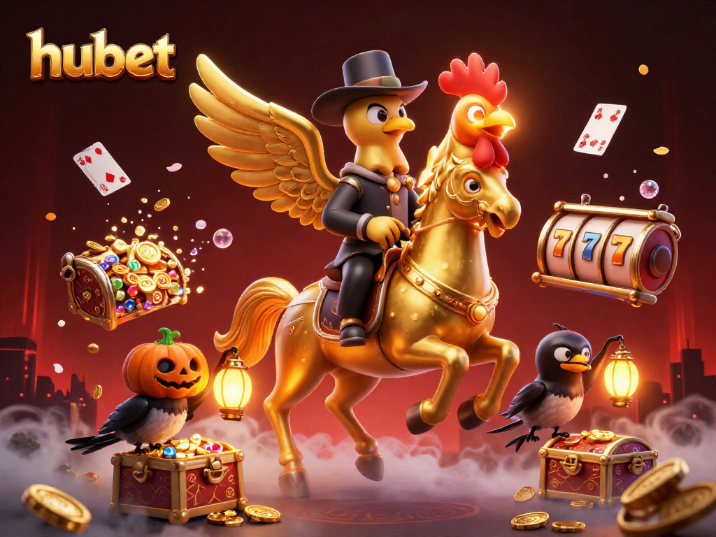 Engage with the vibrant hubet casino experience featuring a golden rooster, energetic gameplay, and rich visuals.
