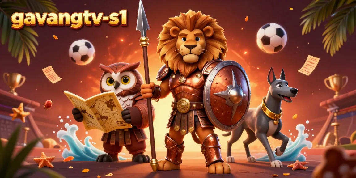 Experience the excitement of sports betting with gavangtv-s1 in a vibrant 3D scene of lively characters.